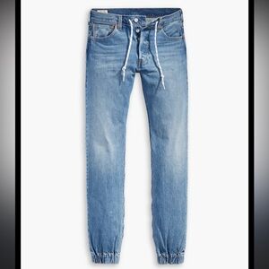 Vintage Levi’s 501 Original Fit Jogger Medium waisted Jeans w/ Elastic Cuffs W29